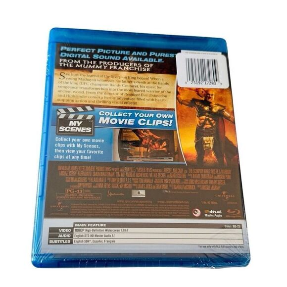 The Scorpion King 2: Rise of a Warrior [Blu-ray] RANDY COUTURE NEW Sealed - Picture 2 of 3